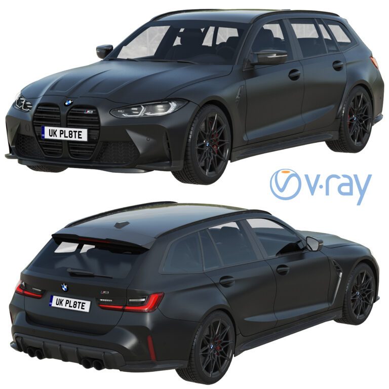 BMW M3 Туризм (335391), 3d модель 1