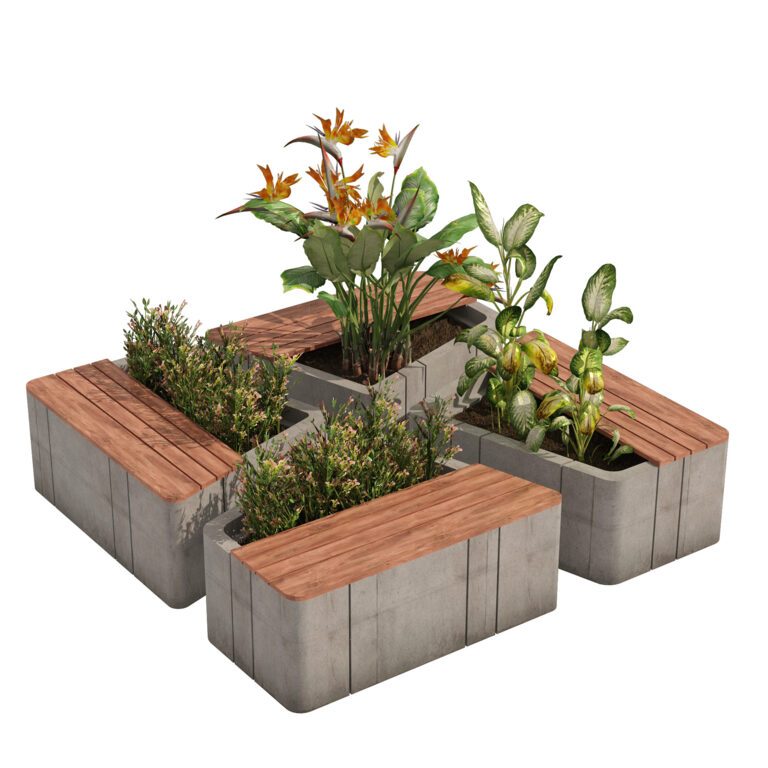 Modular Planters (335420) 3D model - Download 3D model Modular Planters ...