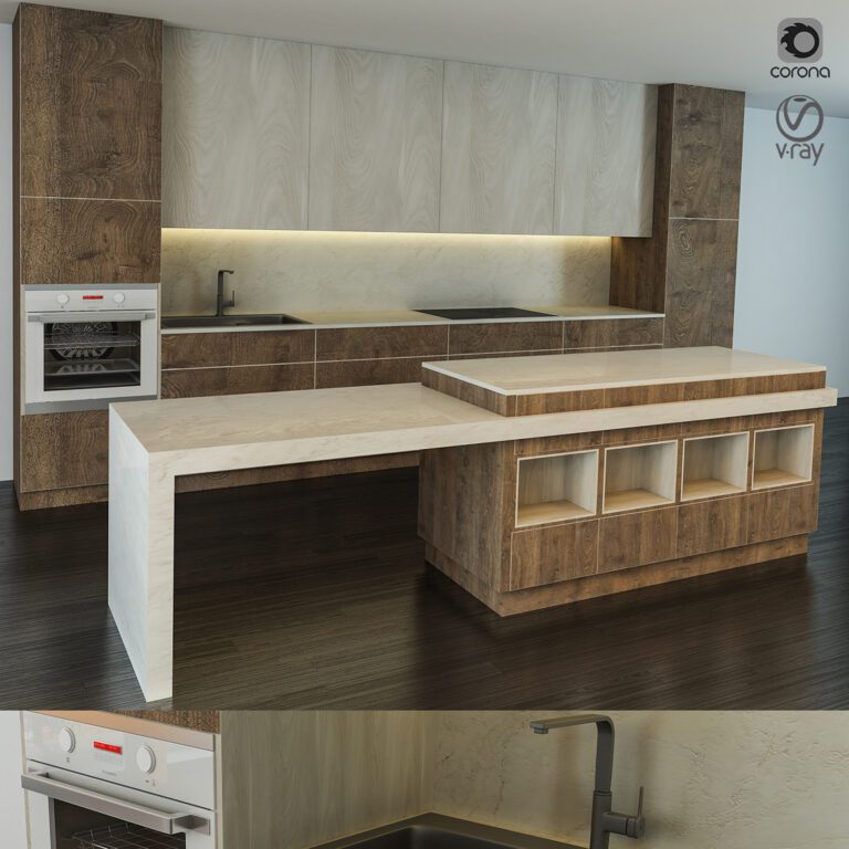 Kitchen modern vol 02 (335463), 3d model 1