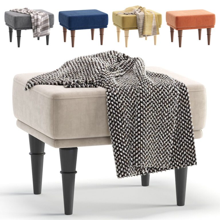 Divan Shento Pouffe 5 Colors Version  (336042), 3d model 1