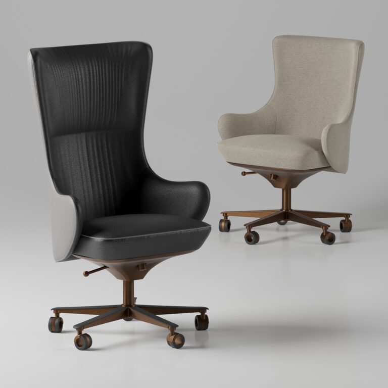 Giorgetti Genius wing armchair (336269) 3D model - Download 3D model ...