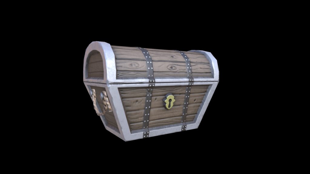 Stylized chest (336471) 3D model - Download 3D model Stylized chest ...