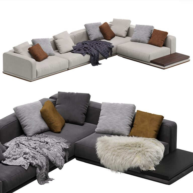 Minotti HORIZONTE Modular Sofa 13 (336862) 3D model - Download 3D model ...