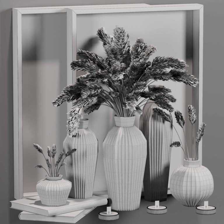 Decorative set 01 (336988) 3D model - Download 3D model Decorative set ...