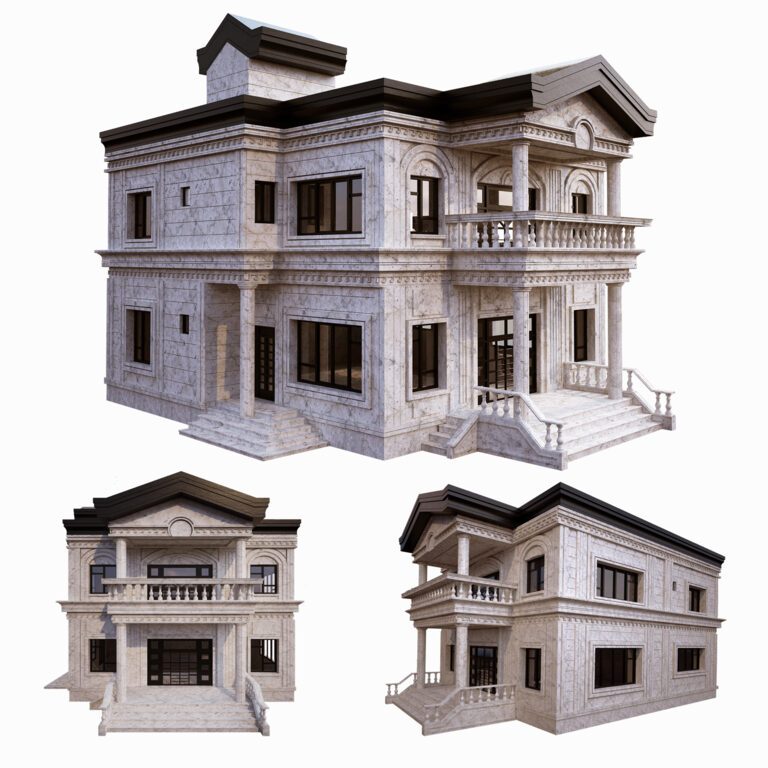 Classic building (337342), 3d model 1