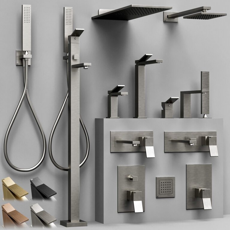 Смеситель для ванной комнаты Gessi Rettangolo K (337480), 3д модель 1