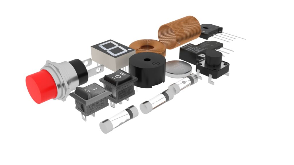 Electronic Components Set (338098) 3D model - Download 3D model ...