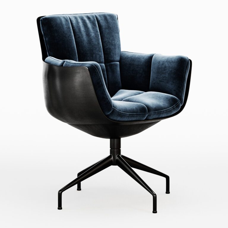 Husk B&B Italia Chair On Trestle (338675) 3D model - Download 3D model ...