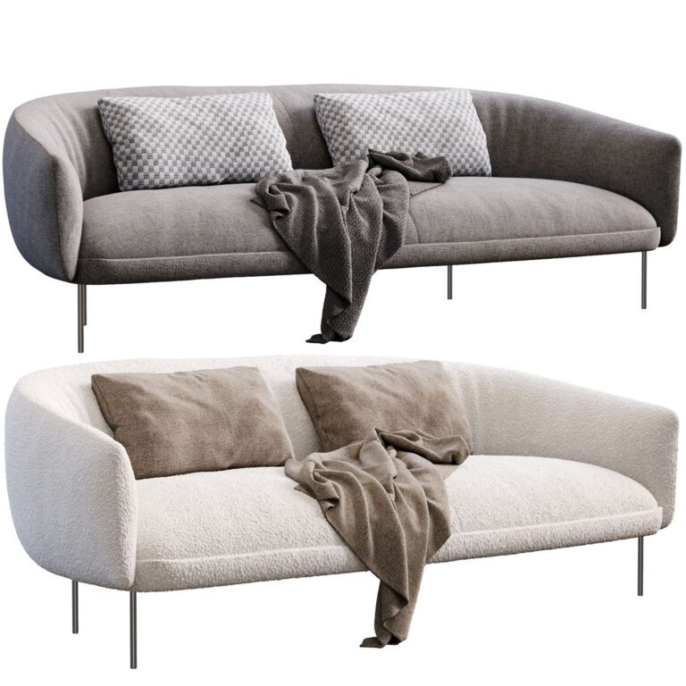 Tacchini Roma sofa (338730) 3D model - Download 3D model Tacchini Roma ...