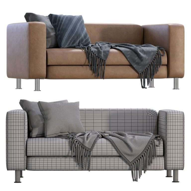 Model Divan Divan Ervin Leather Sofa (339641) 3D model - Download 3D model Divan ...
