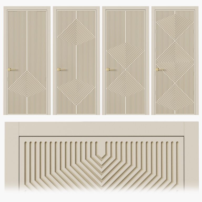 Interior Doors Milled 6 (340038), 3d model 1
