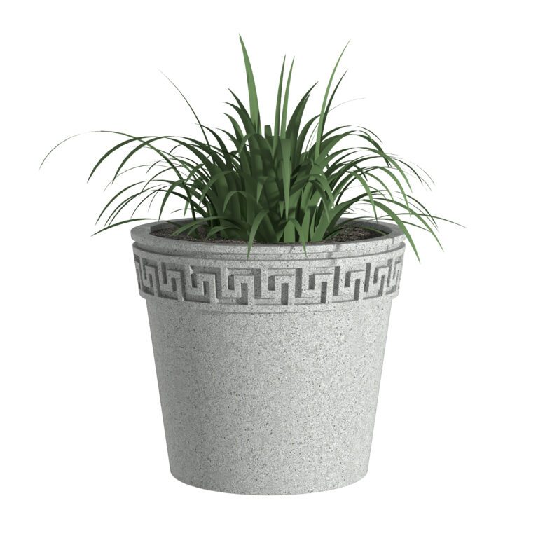 Flowerpot concrete B10 (340359), 3d model 1