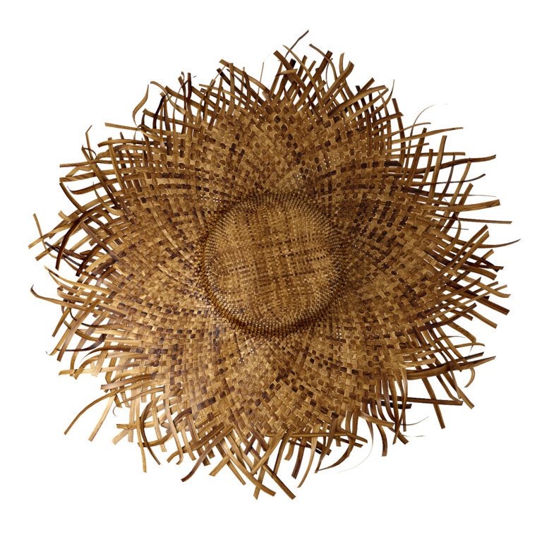 Balinese straw wicker hat bamboo woven wall decoration boho (340503) 3D ...