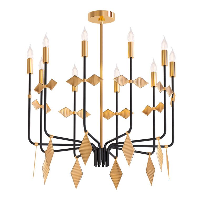 Arteriors Modern Geometric chandelier (340786) 3D model - Download 3D ...