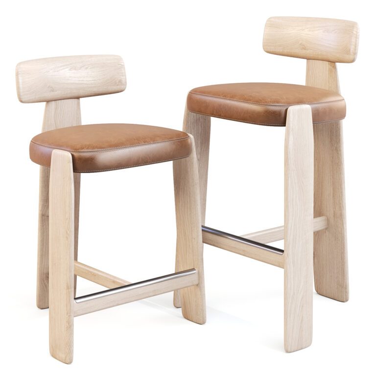 Andreu World Oru BQ2274 BQ2275 Bar and Counter Stool (340967), 3d model 1