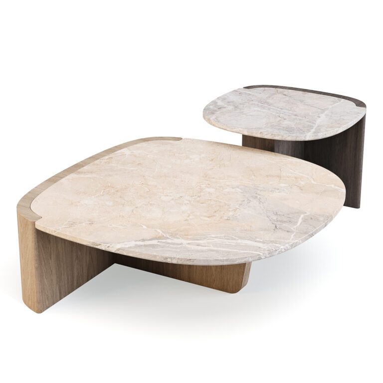 Набор Журнальных Столиков Tacchini Trampolino (340983), 3д модель 1