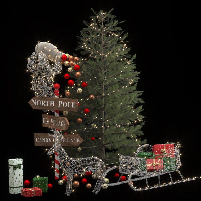 Christmas set 03 (341220), 3d model 1