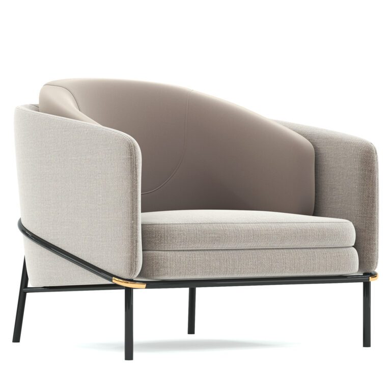 MInotti armchair (341410), 3d model 1