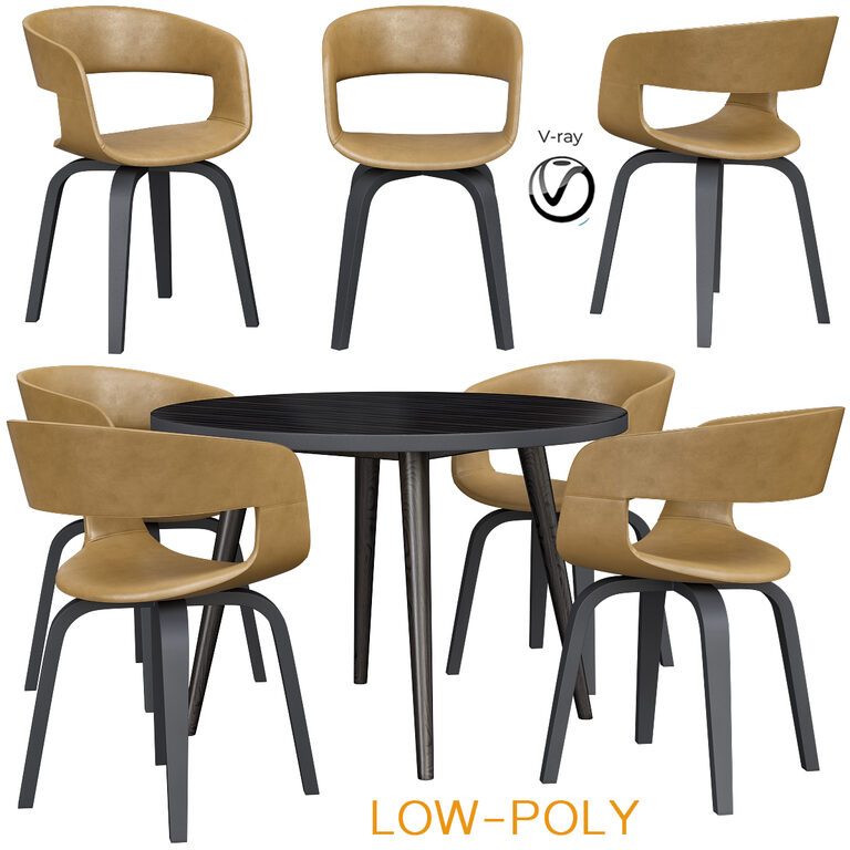 Nova Interstil Table and chair  (34202), 3d model 1