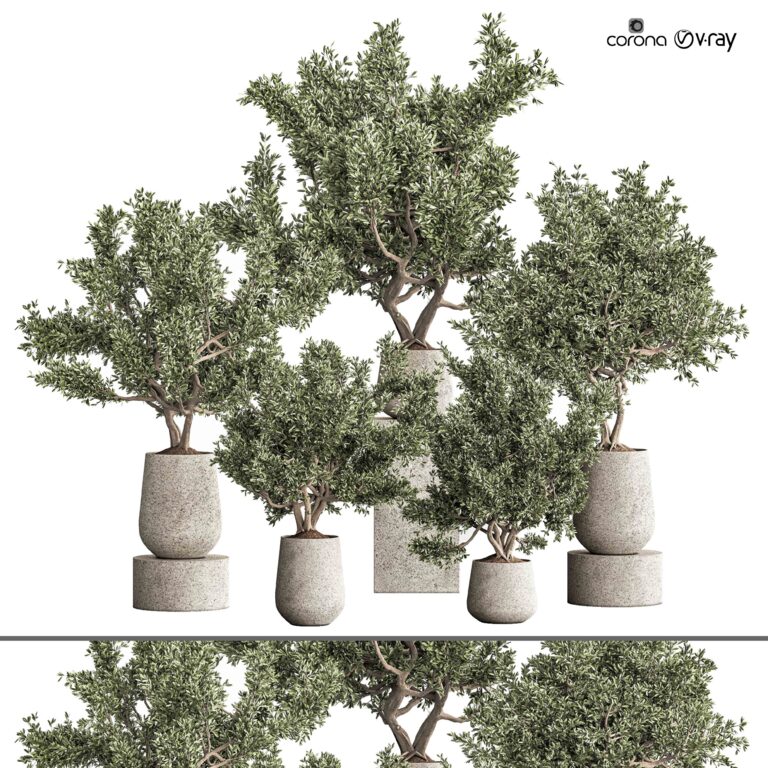 Plant set 01 (342130), 3d model 1