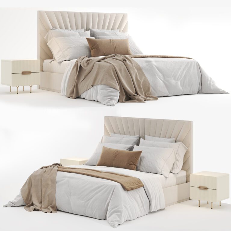 Elliot Deco Bed (342162), 3d model 1