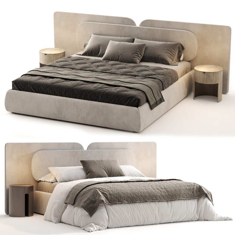 Angelo bed (342222), 3d model 1