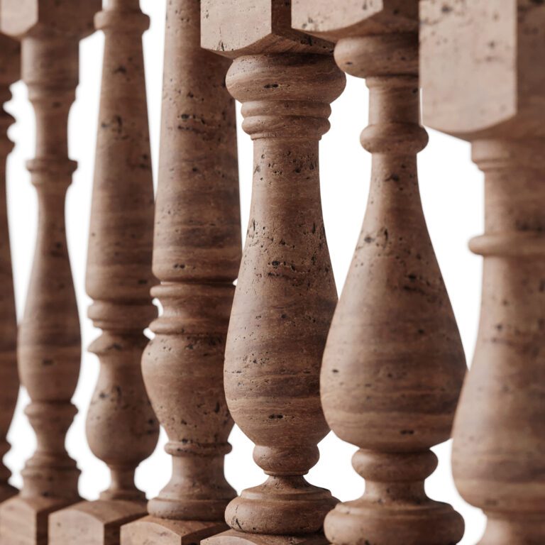 Baluster and railing fence of stairs pack 01 (342276) 3D model ...