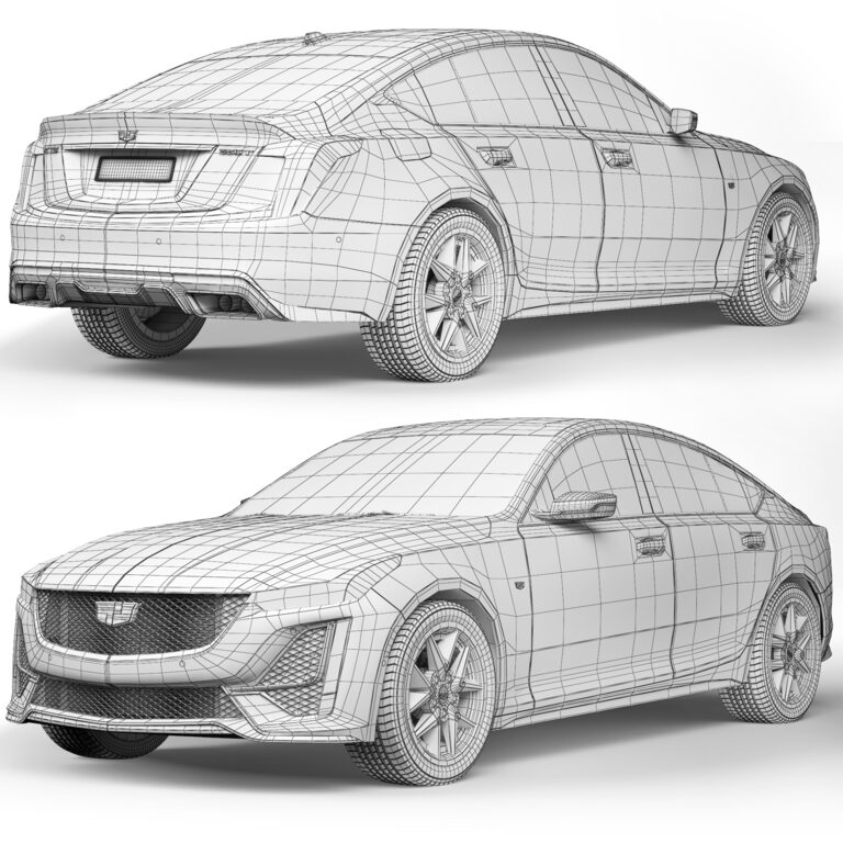 Cadillac CT5 2020 (342737) 3D model - Download 3D model Cadillac CT5 ...