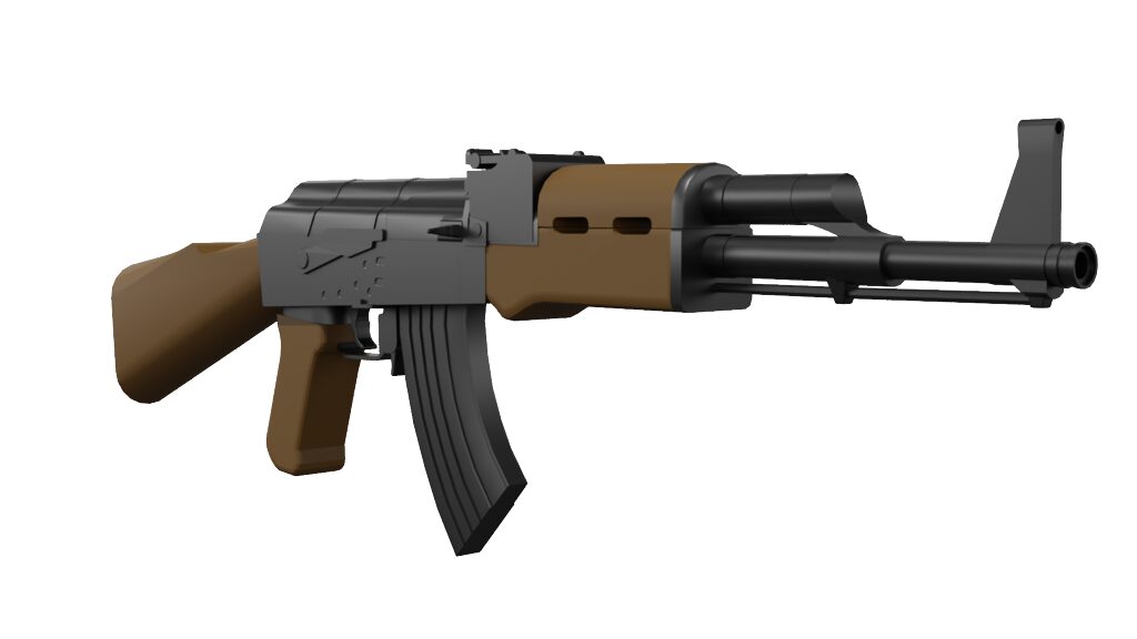 AK-47 Low Poly (343181) 3D model - Download 3D model AK-47 Low