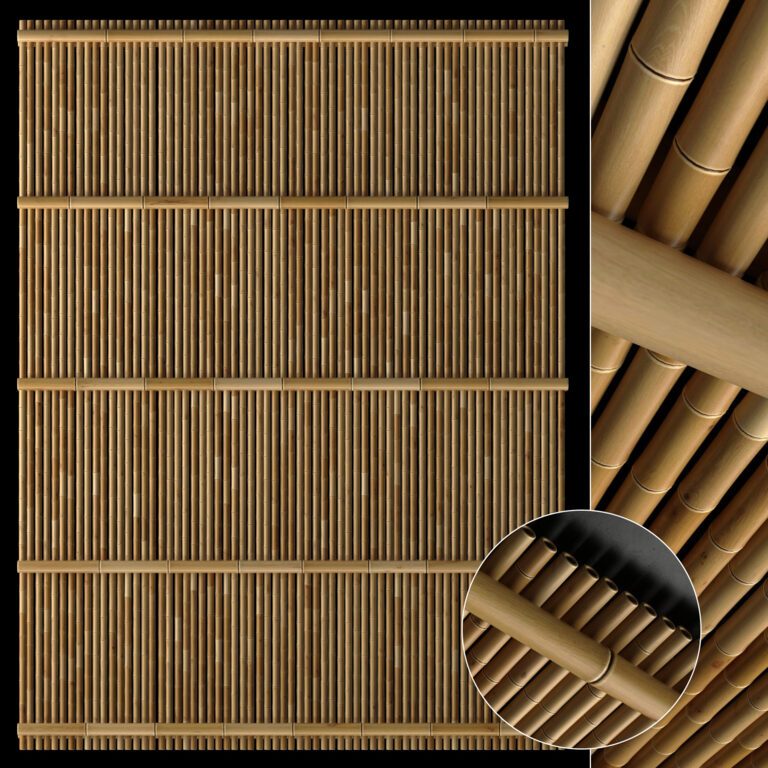 Декор бамбука n7 (343394), 3d модель 1