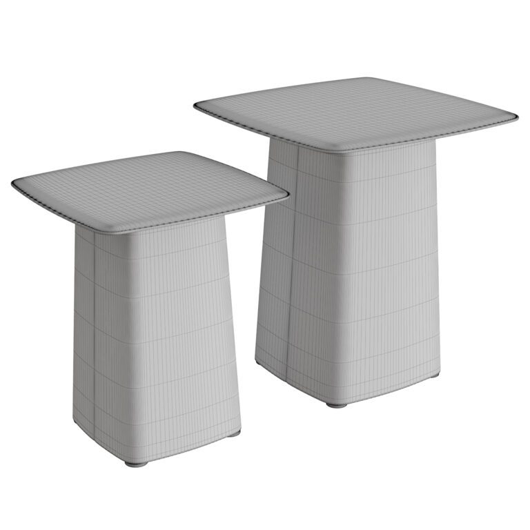 Leather Side Tables (343495) 3D model - Download 3D model Leather Side ...