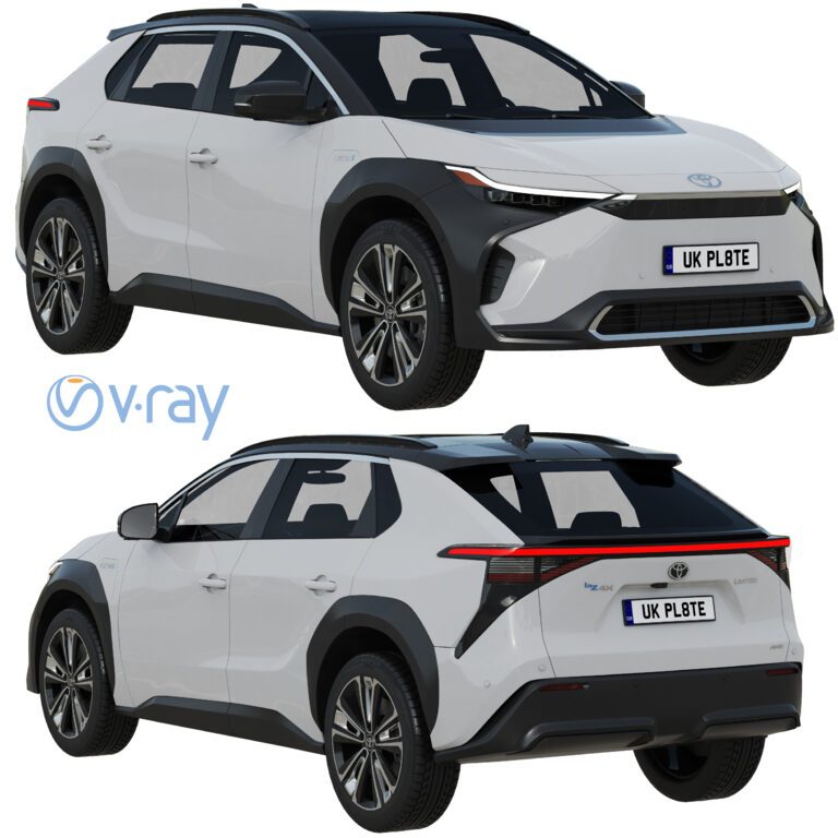 Автомобиль Toyota bZ4X (344211) 3D модель - Скачать 3D модель ...