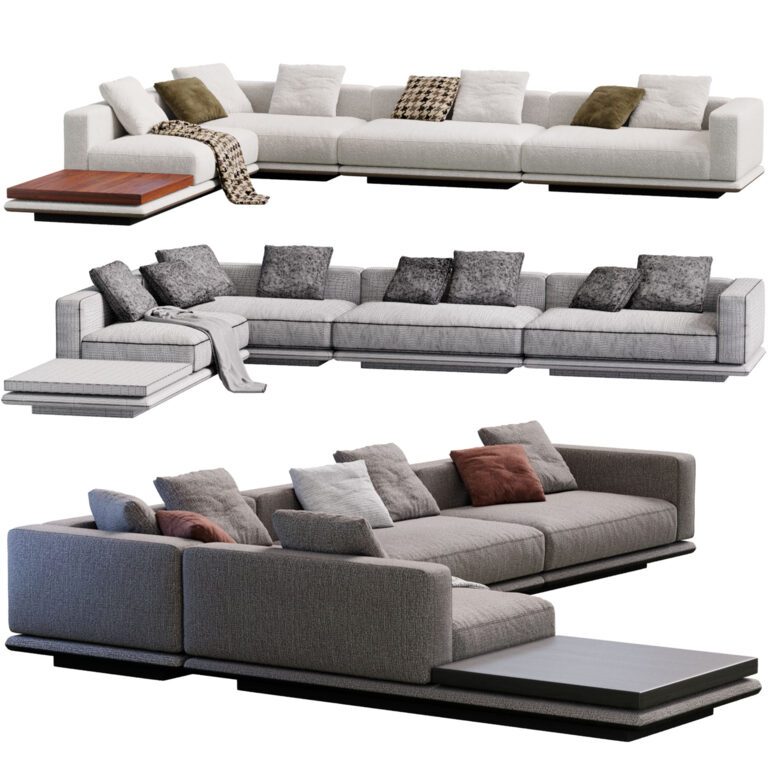 Minotti Horizonte Sofa (344546) 3D model - Download 3D model Minotti ...