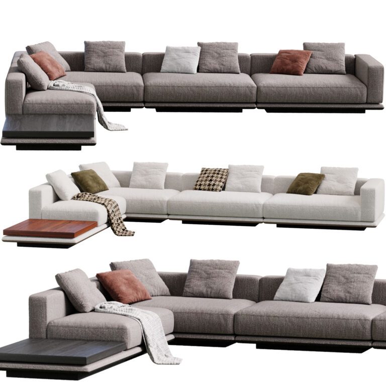 Minotti Horizonte Sofa (344546) 3D model - Download 3D model Minotti ...