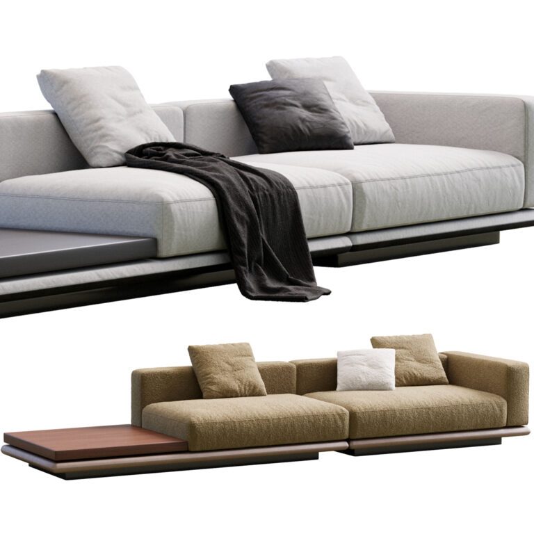 Sofa Horizonte By Minotti (345004) 3D model - Download 3D model Sofa ...
