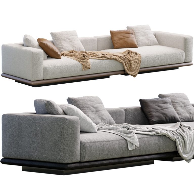 Sofa Horizonte By Minotti (345250) 3D model - Download 3D model Sofa ...