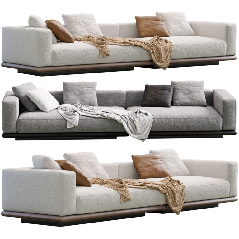 Sofa Horizonte By Minotti (345250) 3D model - Download 3D model Sofa ...