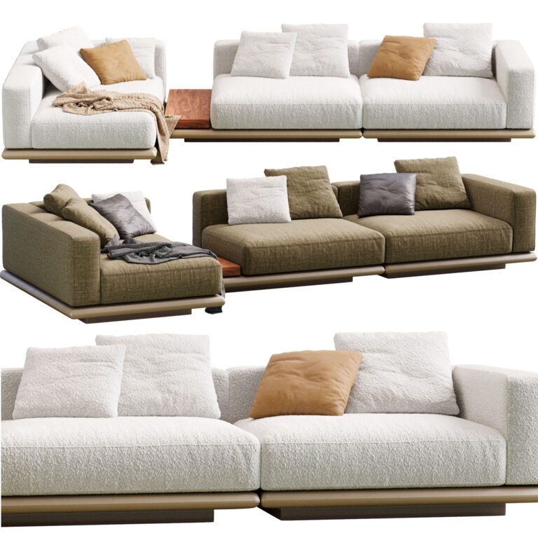 Sofa Horizonte By Minotti (345444) 3D model - Download 3D model Sofa ...