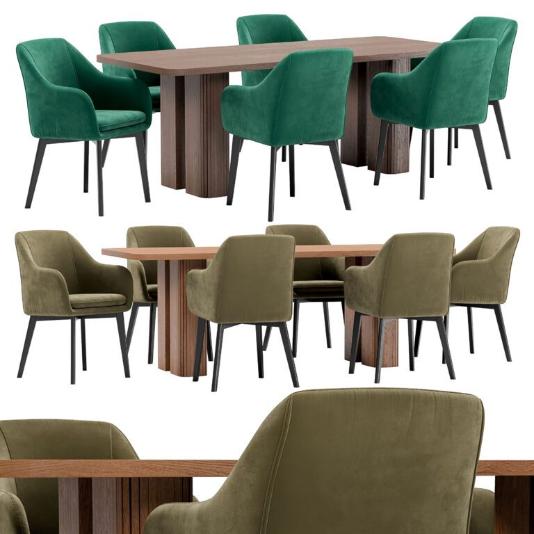 Texas and Lazar dining table (345493), 3d model 1