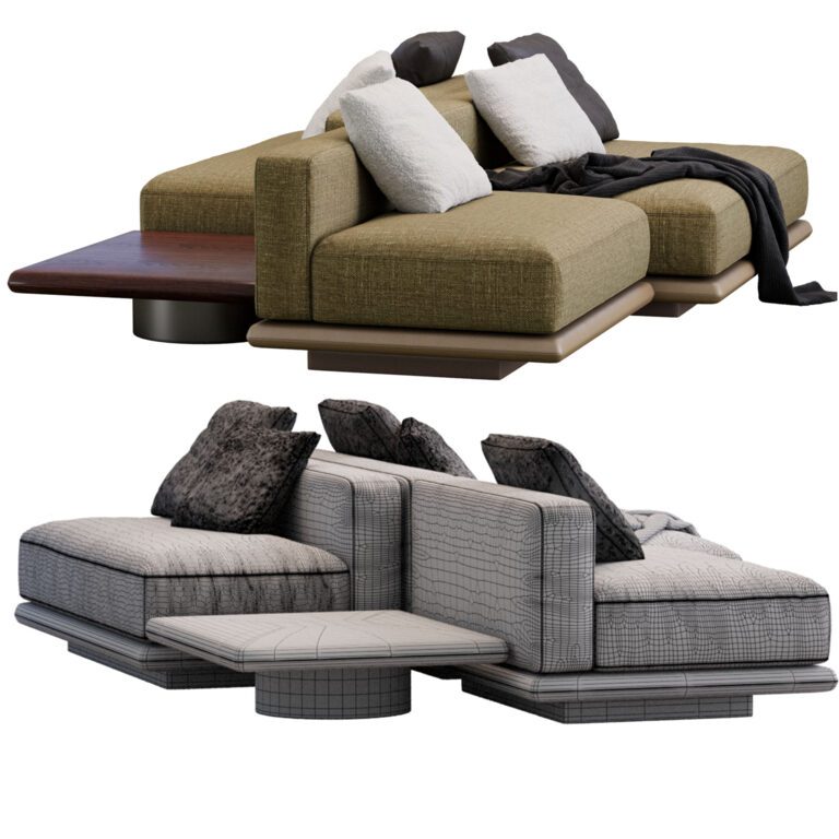 Minotti Horizonte Sofa (345983) 3D model - Download 3D model Minotti ...