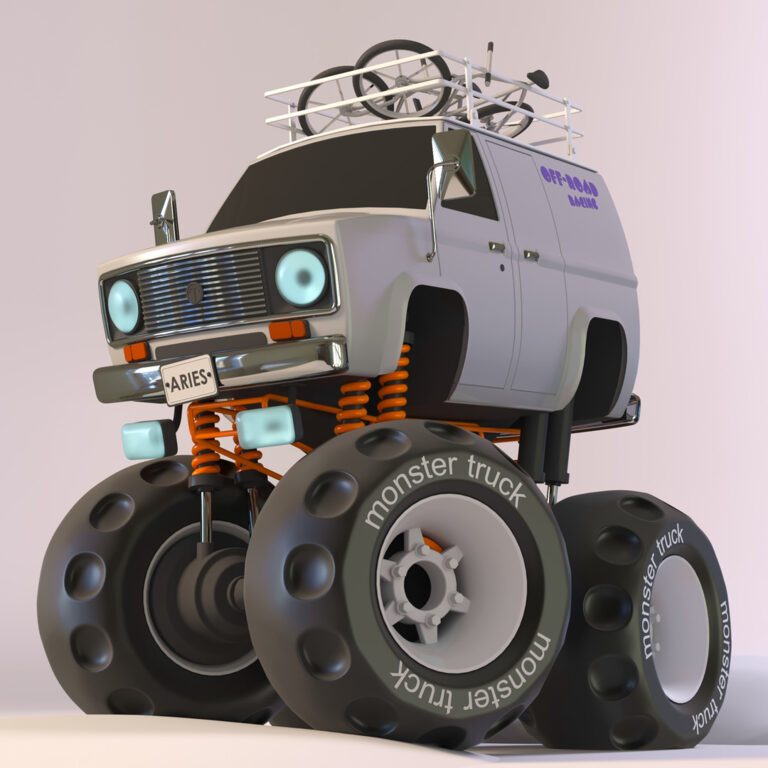 Monster Truck (346711), 3d model 1
