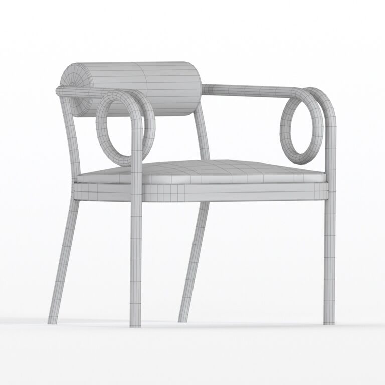 Loop armchair (347070) 3D model - Download 3D model Loop armchair ...