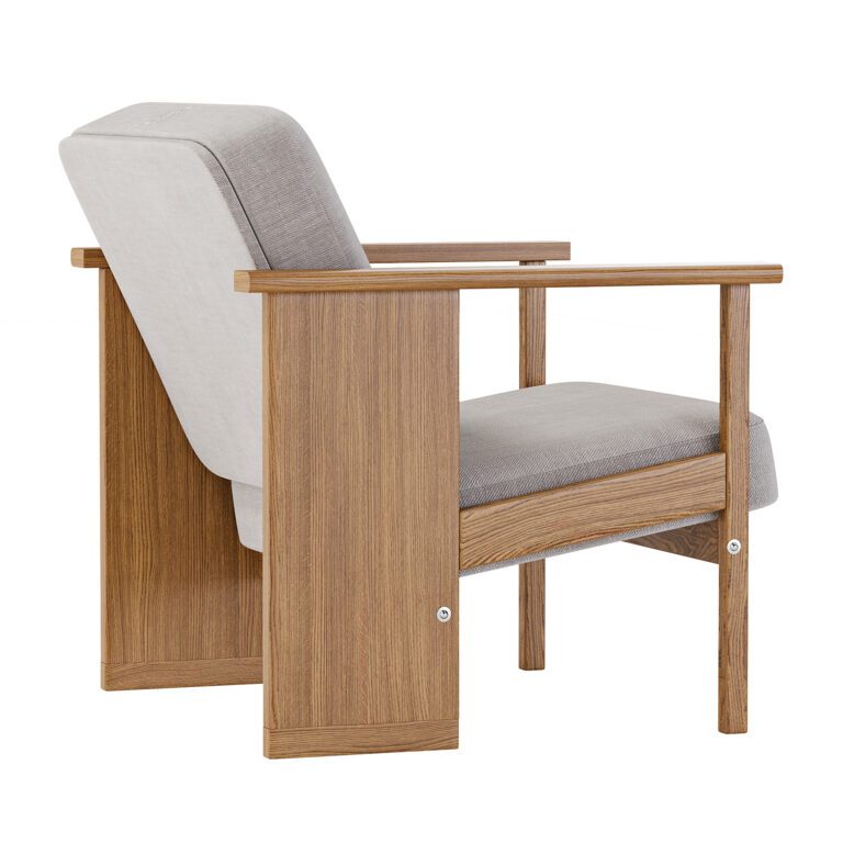 Block Lounge Chair Form & Refine (347971) 3D model - Download 3D model ...