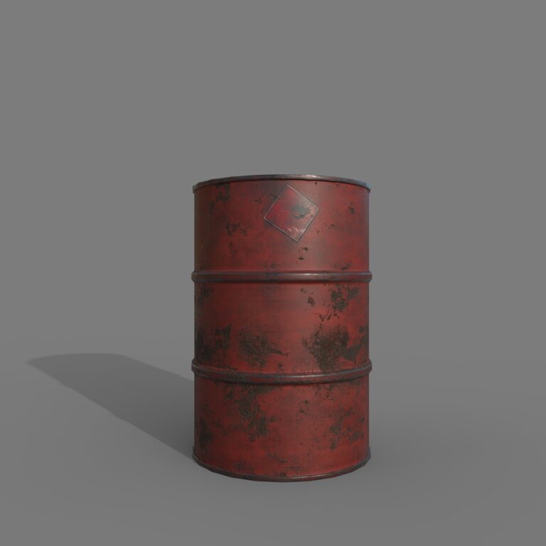 Rust Red Barrel Barrel red rust (348833) 3D model - Download 3D model Barrel red rust ...