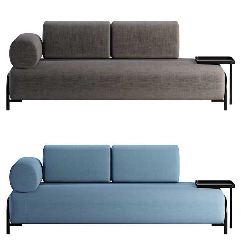 Compo 3-Sitzer Sofa blau mit groem Tablett (349434) 3D model - Download 3D  model Compo 3-Sitzer Sofa blau mit groem Tablett (349434) | 349434 |  3d-baza.com