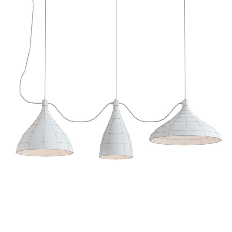 Swell String Mixed Multi Light Pendant lamps (349590) 3D model ...