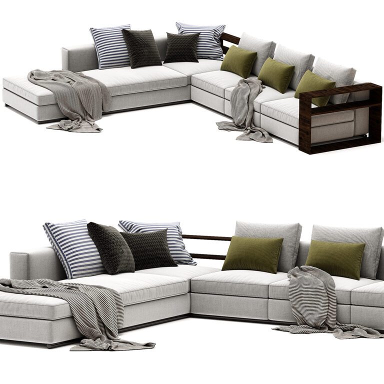 Flexform Modulnyy Divan Groundpiece sofa (349683) 3D model - Download ...