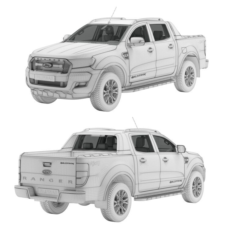Ford Wildtrak car (350576) 3D model - Download 3D model Ford Wildtrak ...