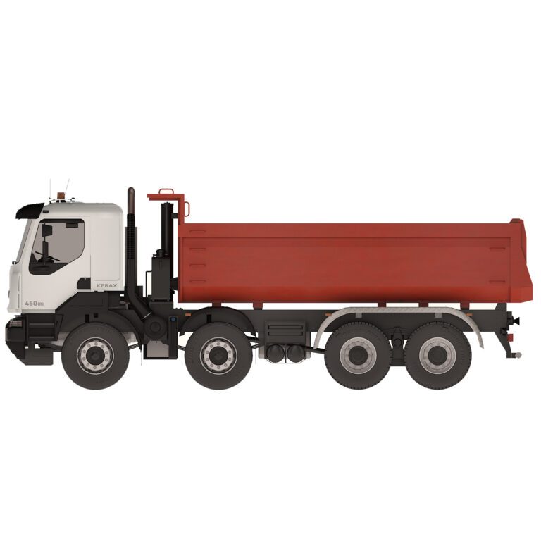 Tipper Renault Dump Truck Kerax 8x4 450 DXi (350784) 3D model ...