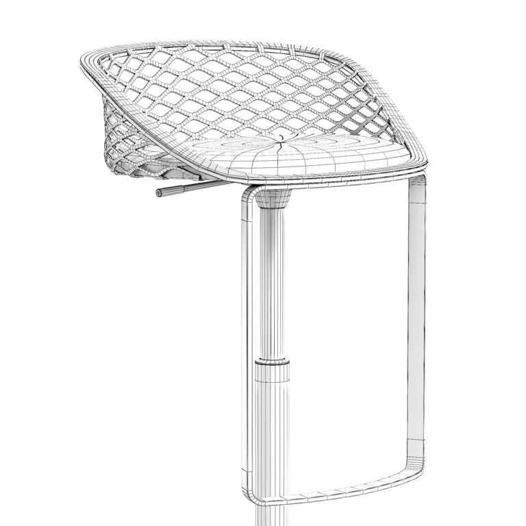 ARETE bar chair (350826) 3D model - Download 3D model ARETE bar chair ...